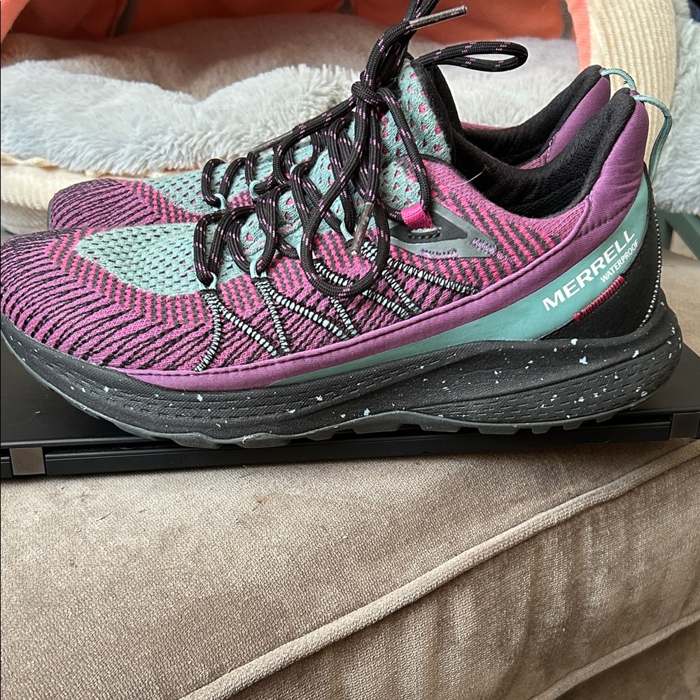 Merrell Women's Purple and Teal Athletic Shoes